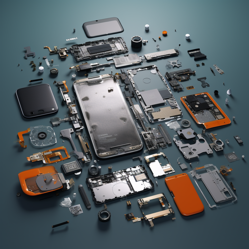 individual cell phone components - recycling cell phones